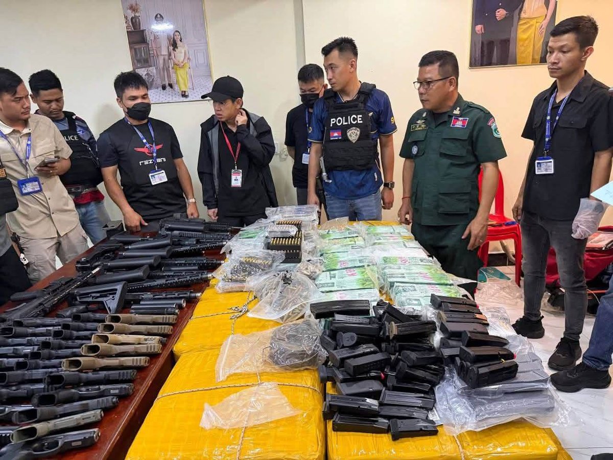 西港警方抓获7名中国籍嫌疑人 缴获近1吨毒品