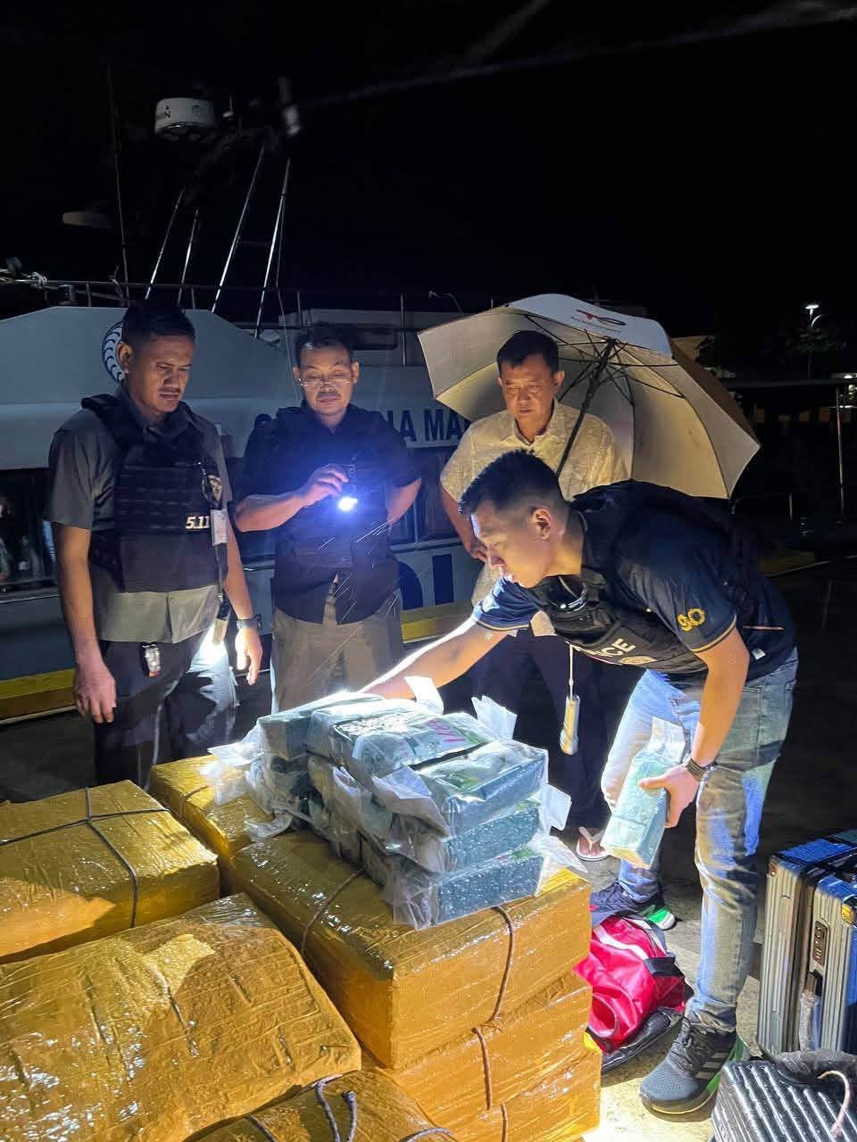 西港警方抓获7名中国籍嫌疑人 缴获近1吨毒品