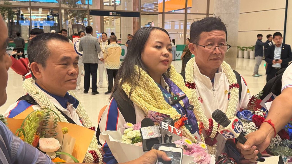 柬埔寨空手道代表团结束在日本的亚洲赛事，选手Van Char