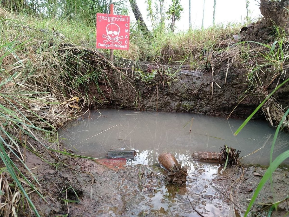 柬埔寨地雷行动中心(CMAC)提醒民众在雨季期间提高对地雷隐