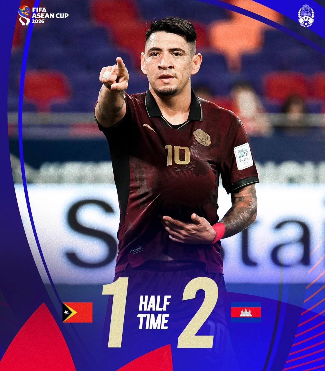 柬埔寨国家队FIFA ASEAN CUP暂领先