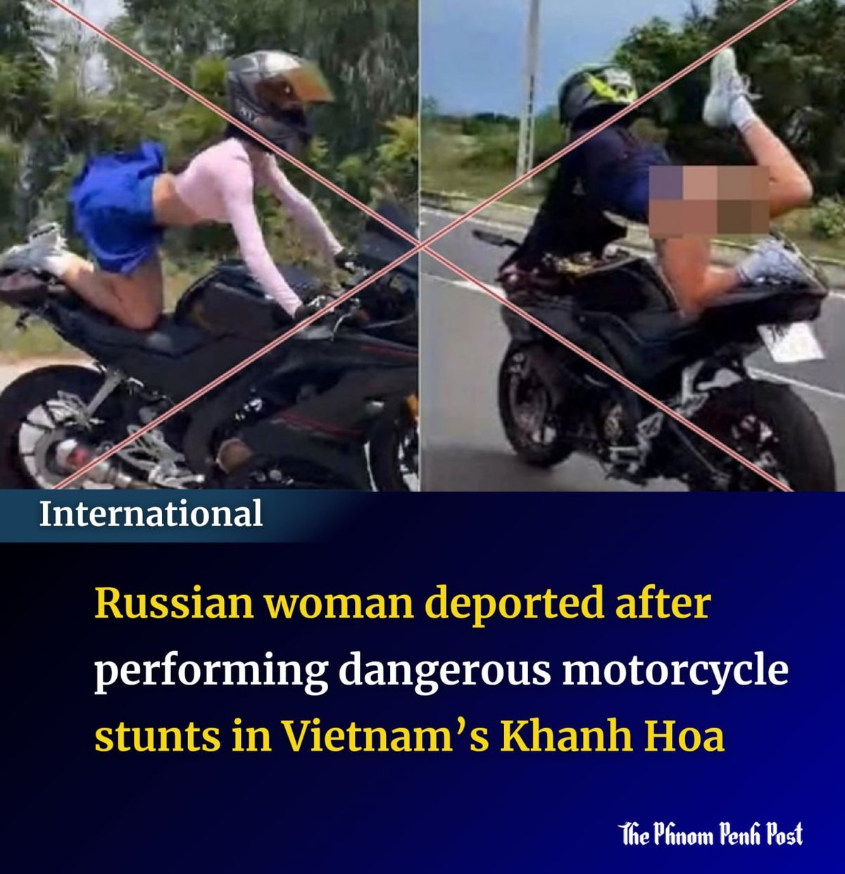 俄罗斯女子在越南因危险驾驶被驱逐出境