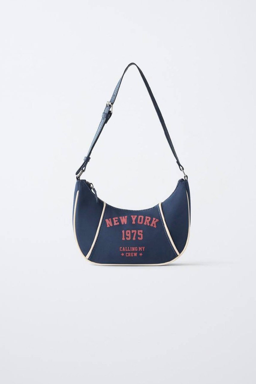 Zara Varsity单肩包金边门店上新 售价11.99万