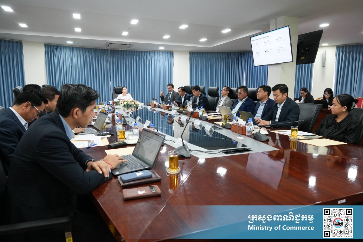 柬埔寨商务部国务秘书主持会议，总结了柬埔寨区域连接提升项目（