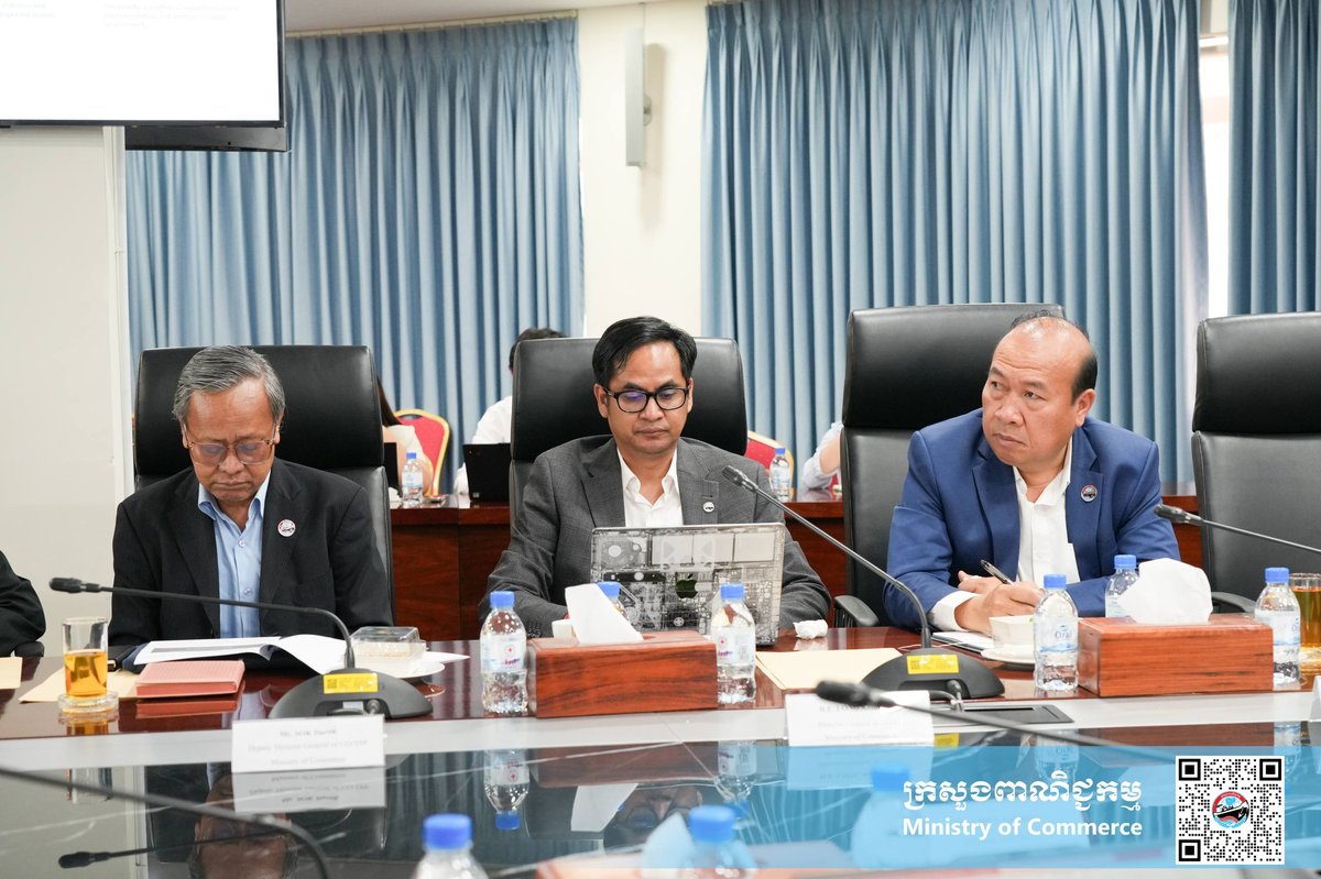 柬埔寨商务部国务秘书主持会议，总结了柬埔寨区域连接提升项目（