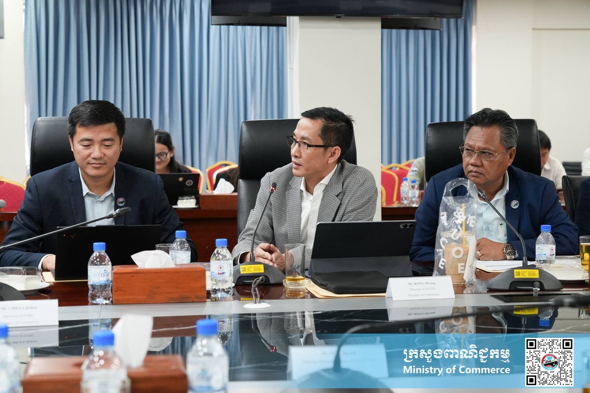 柬埔寨商务部国务秘书主持会议，总结了柬埔寨区域连接提升项目（