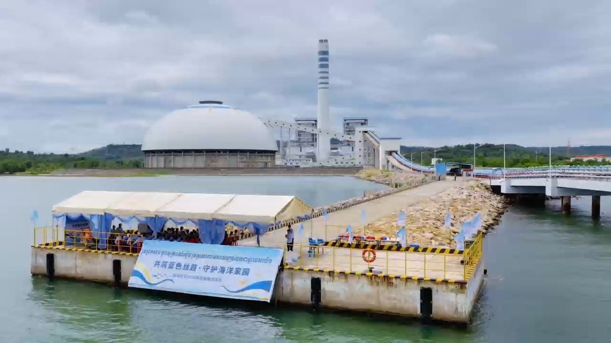 9月22日,中国企业在西港组织开展海洋生态保护活动,共放流1