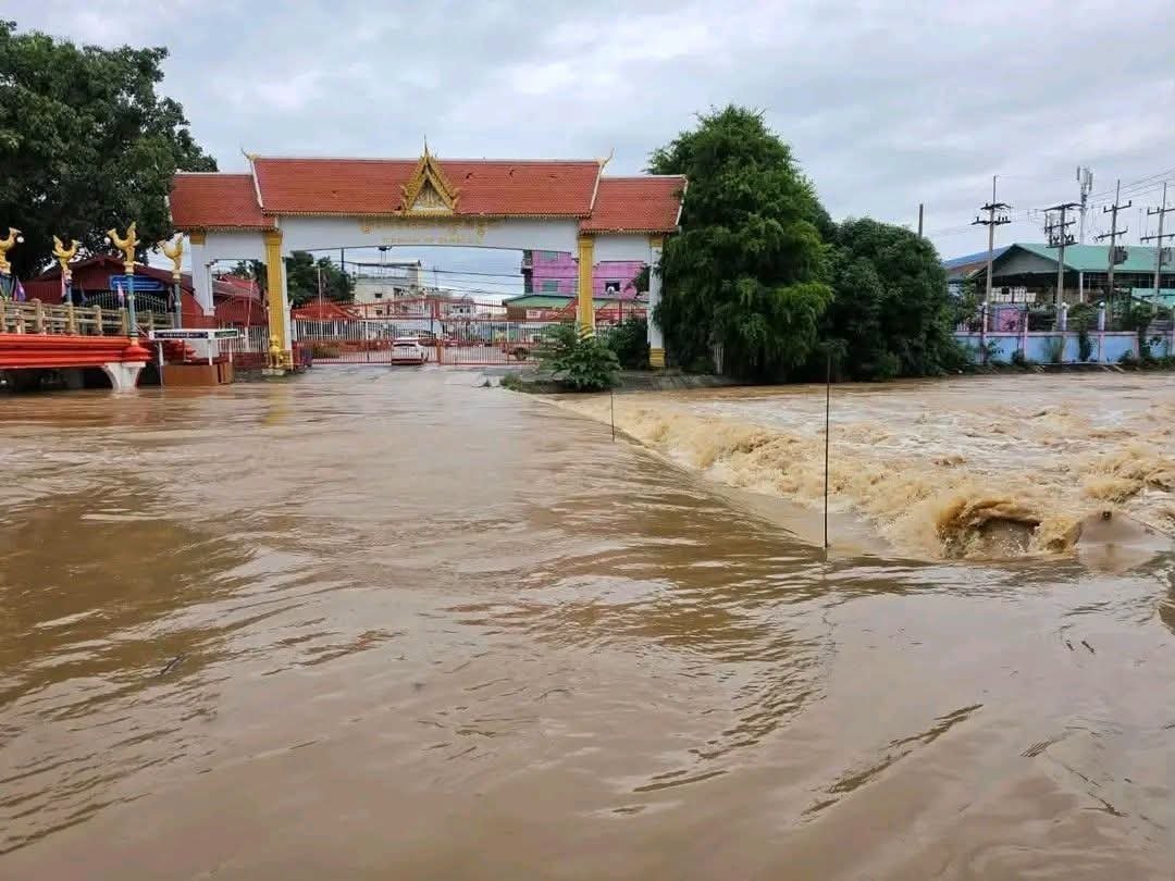 泰柬边境地区受降雨影响 警惕洪水风险
