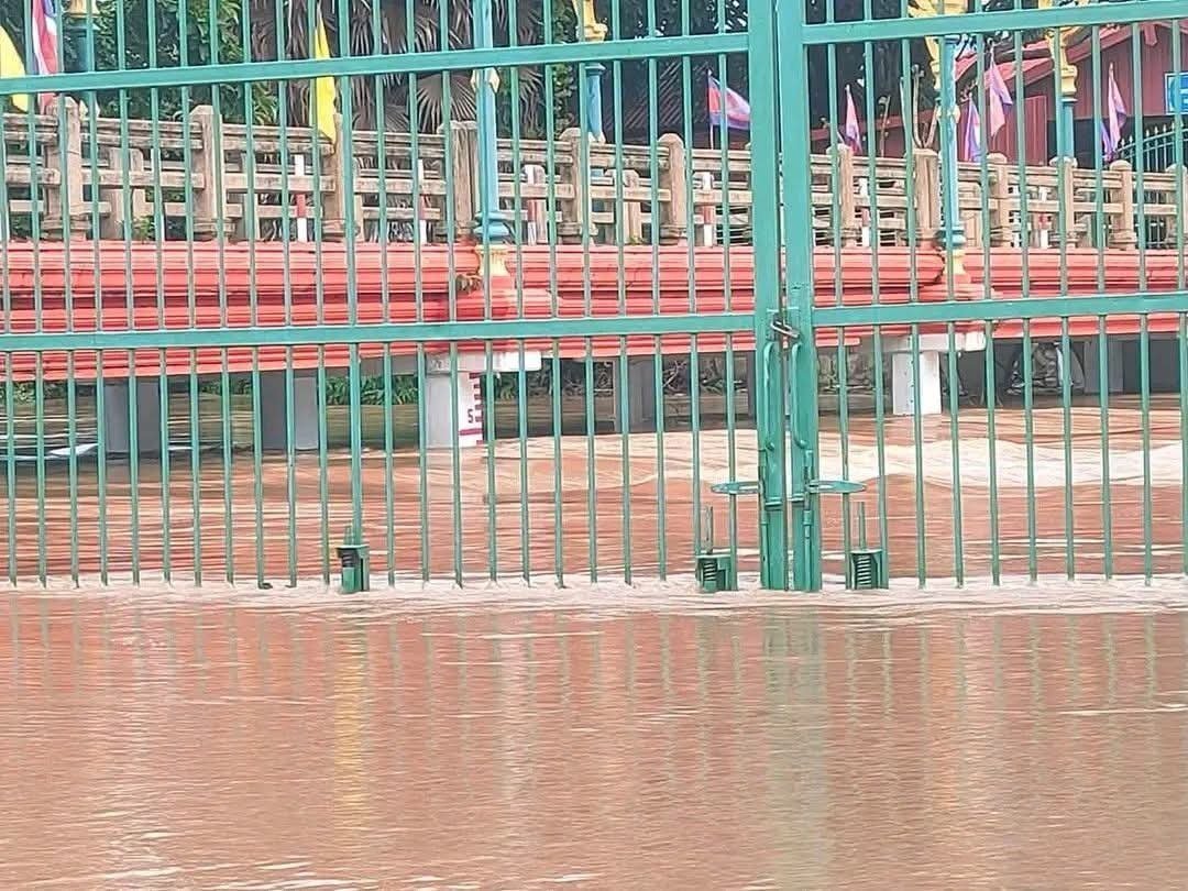 泰柬边境地区受降雨影响 警惕洪水风险