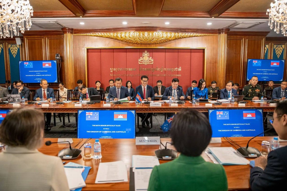 柬埔寨与澳大利亚举行第六次高级官员磋商,双方就双边合作及经贸
