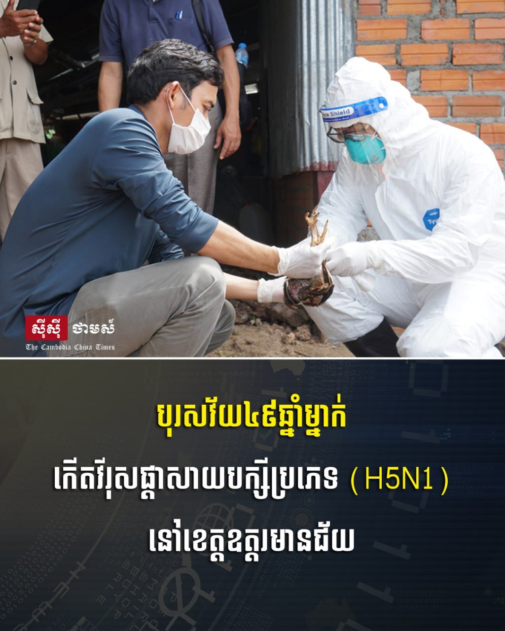 奥多棉吉省发现一例H5N1禽流感病例