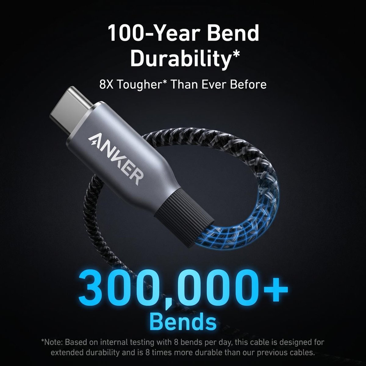 Anker Prime 240W快充线上市 支持百次弯折