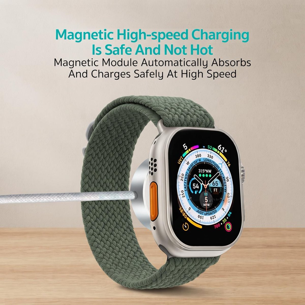 Apple Watch便携磁吸充电器 2.5W无线快充