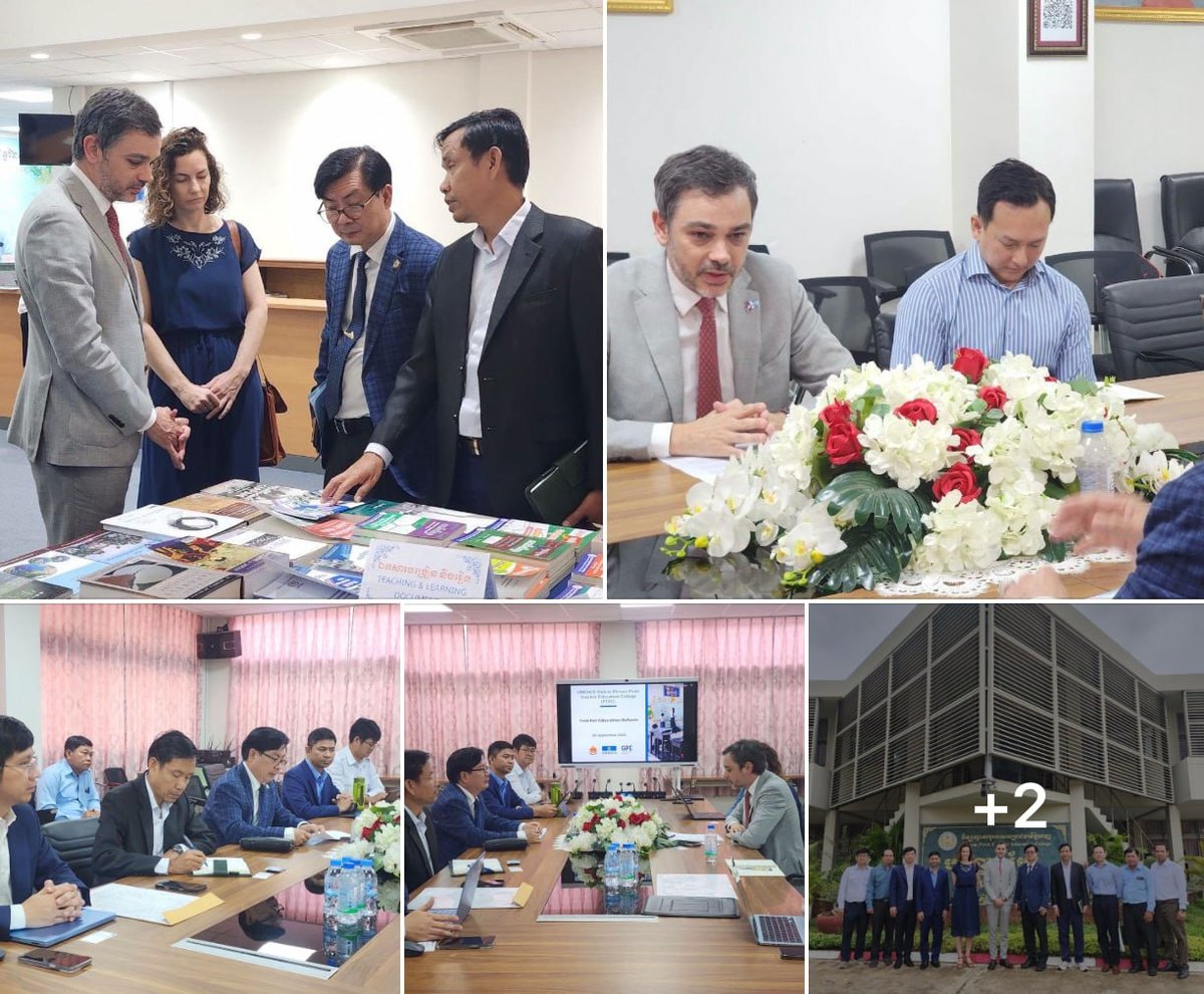 联合国教科文组织代表团近日对金边师范学院进行正式访问,双方就
