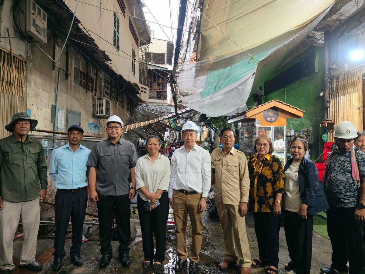 金边7马卡区一栋建筑发生混凝土脱落,国土规划部已介入并疏散1