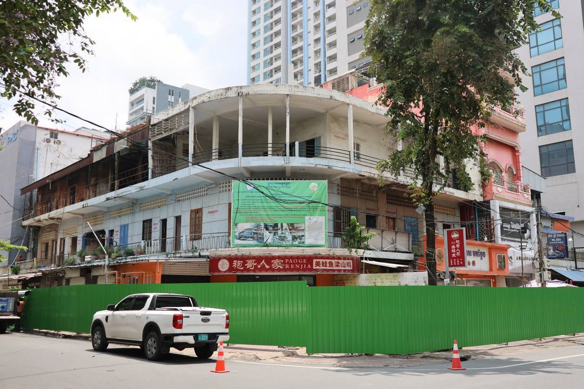 金边BKK1区危楼封锁拆除工作启动