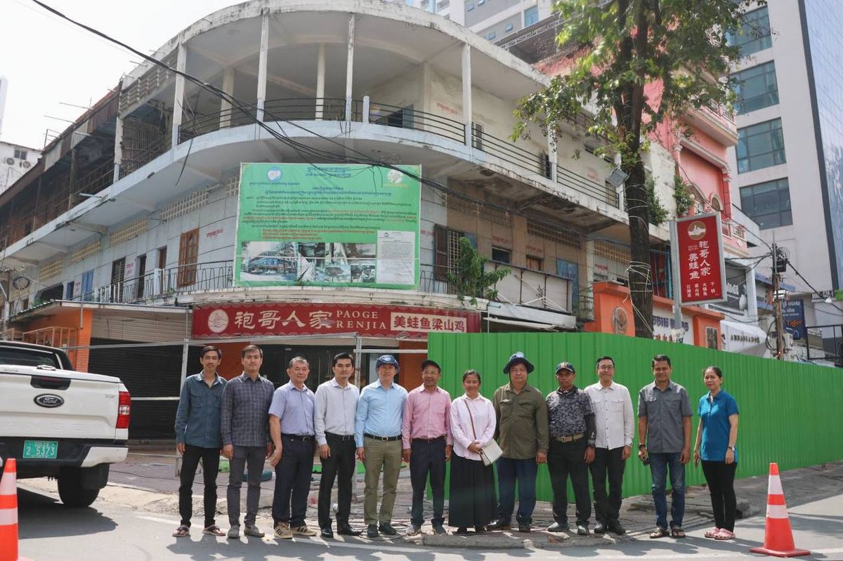 金边BKK1区危楼封锁拆除工作启动