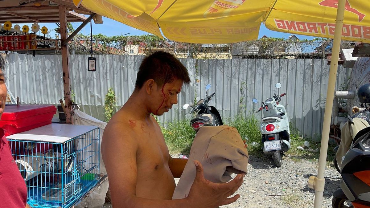 金边雷西郊区发生一起因家庭纠纷引发的暴力事件,导致一名男子头