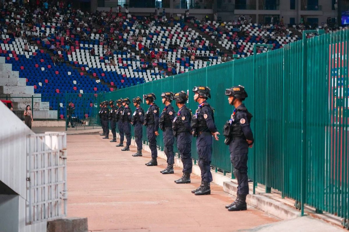 金边承办U20亚洲杯预选赛 宪兵加强安保