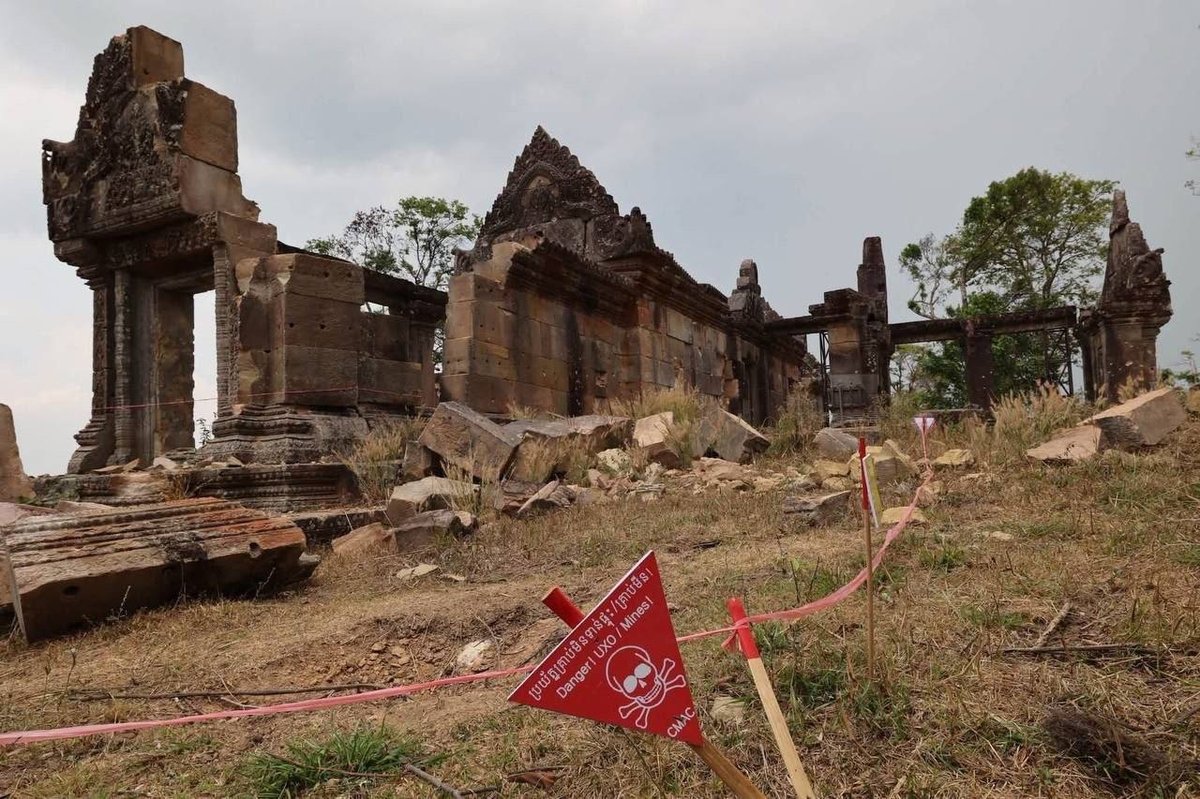 UNESCO报告显示柏威夏寺受损严重 威胁世界遗产价值
