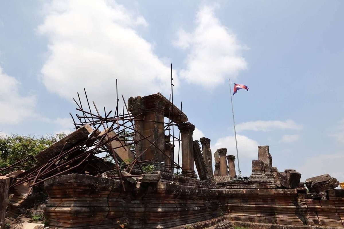 UNESCO报告显示柏威夏寺受损严重 威胁世界遗产价值