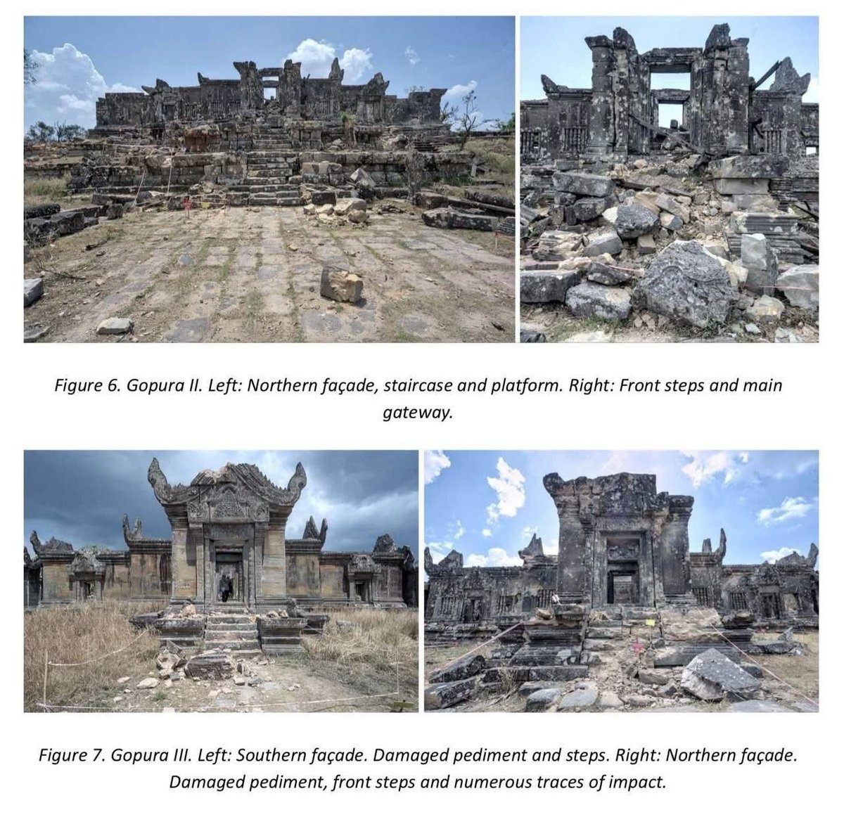 UNESCO报告显示柏威夏寺受损严重 威胁世界遗产价值