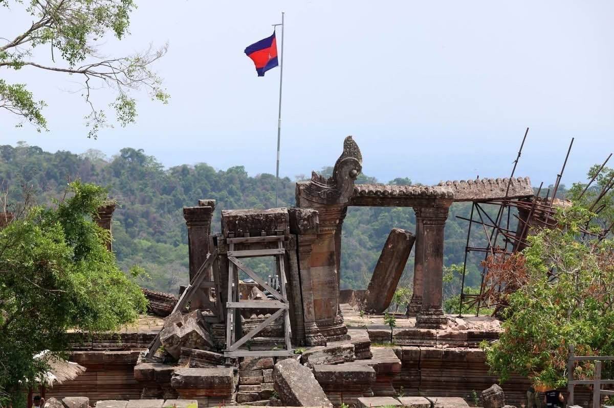 UNESCO报告显示柏威夏寺受损严重 威胁世界遗产价值