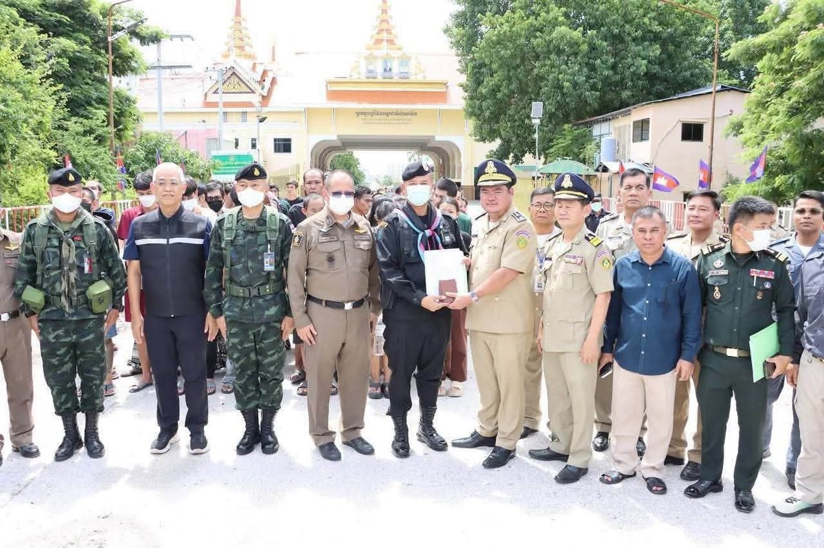 柬埔寨遣返66名非法居留泰国籍人员