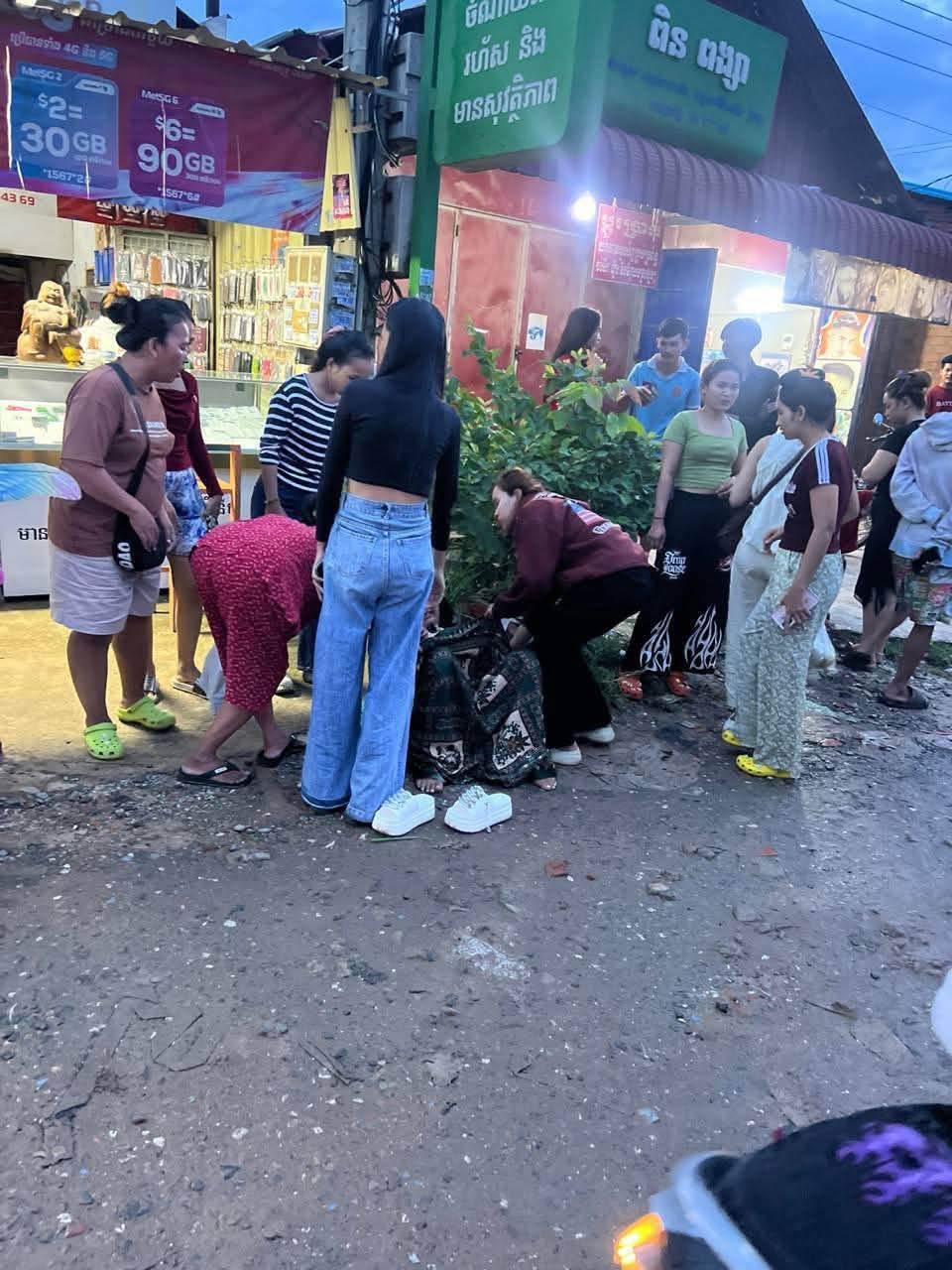 金边波森芷区一孕妇路边分娩 母子平安