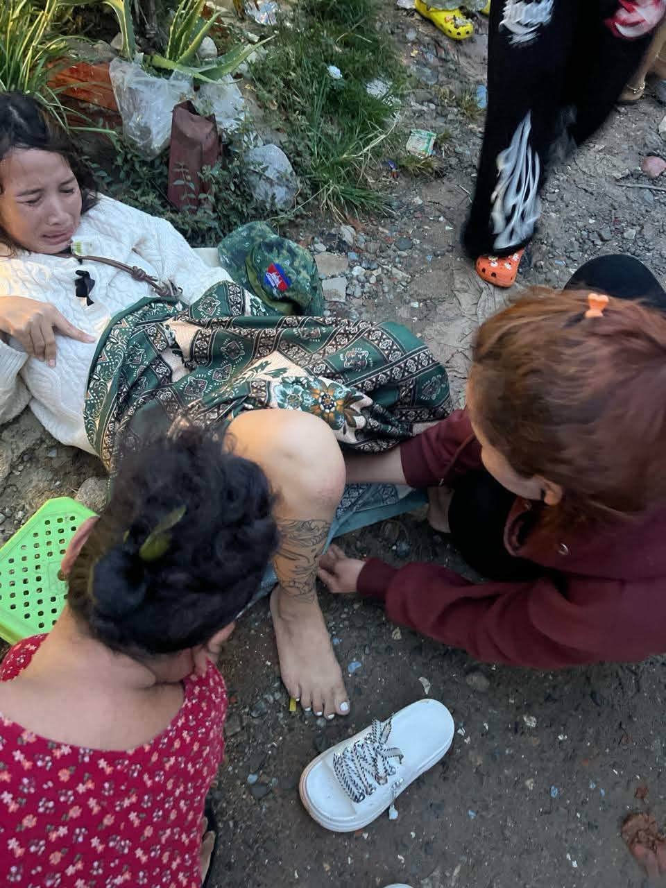 金边波森芷区一孕妇路边分娩 母子平安