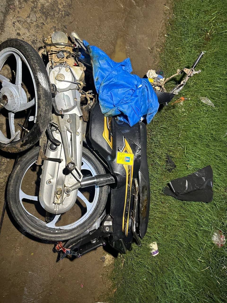4号公路发生严重车祸 轿车撞摩托致一人当场死亡