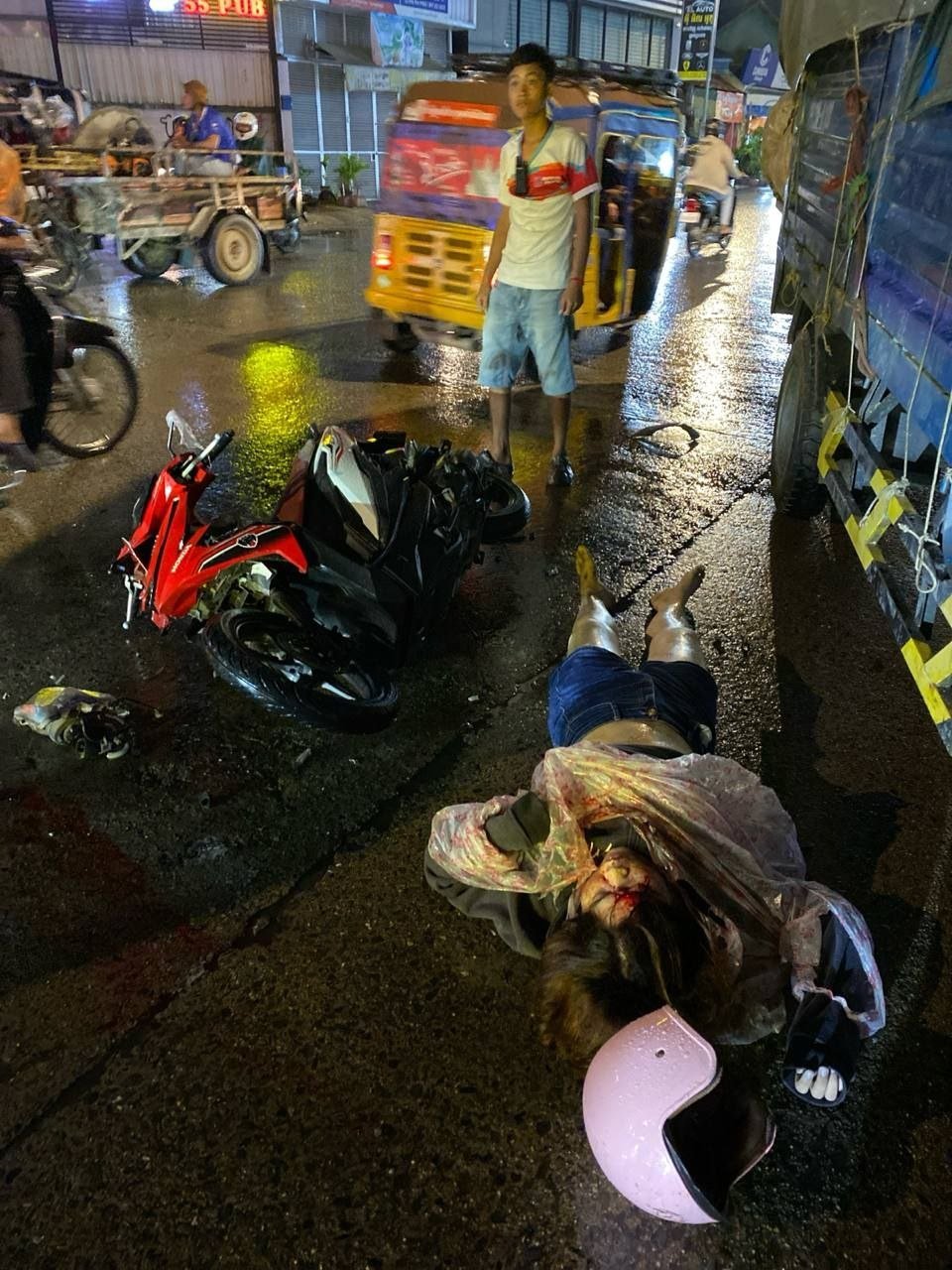 金边菩森芷区发生致命车祸 警方已介入