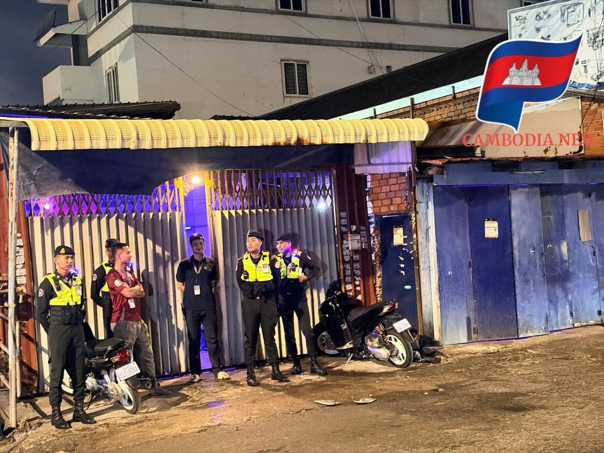 金边宪兵在堆谷区对一处出租屋及咖啡馆展开突袭行动,疑似涉及未