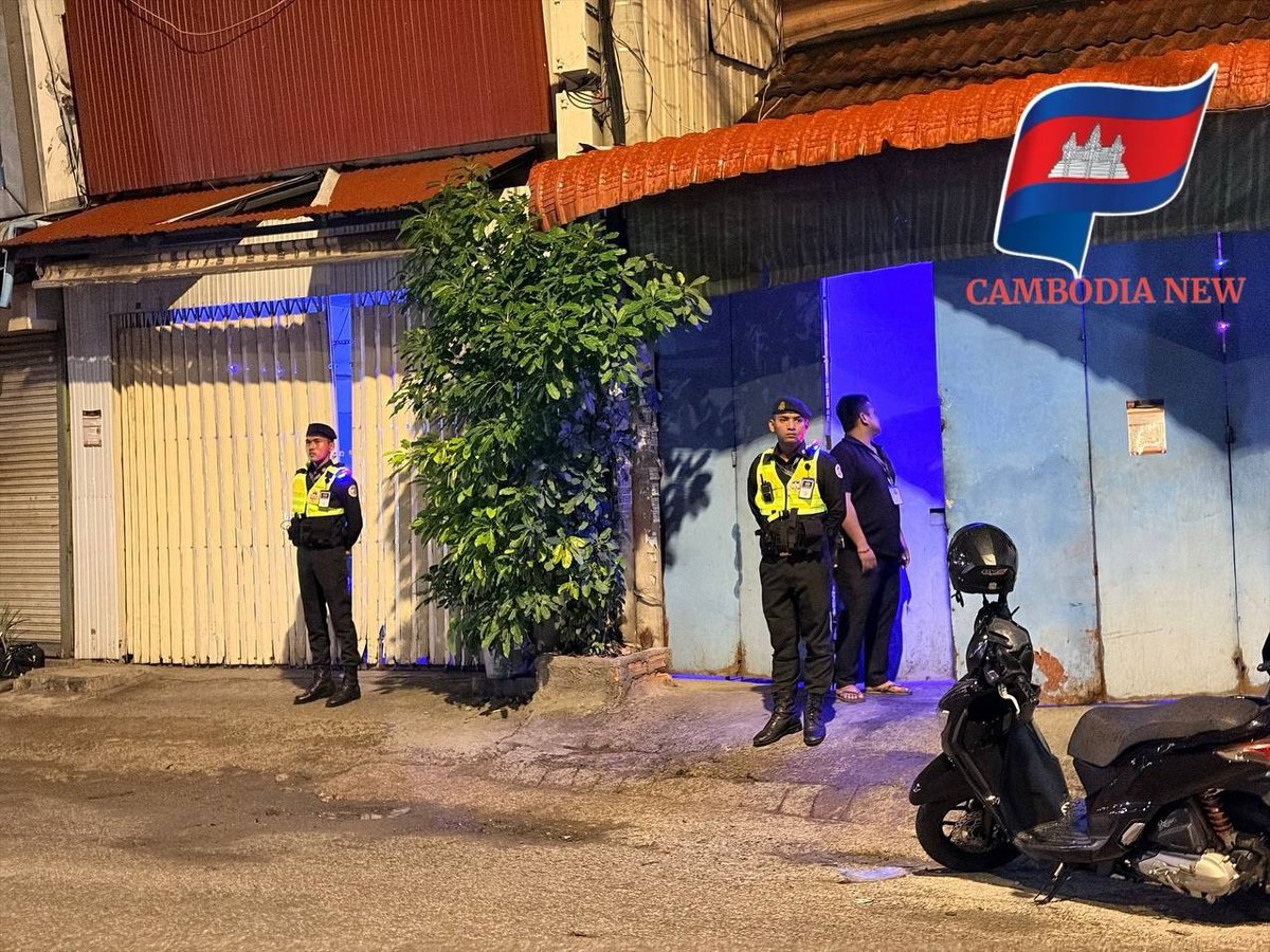 金边宪兵在堆谷区对一处出租屋及咖啡馆展开突袭行动,疑似涉及未