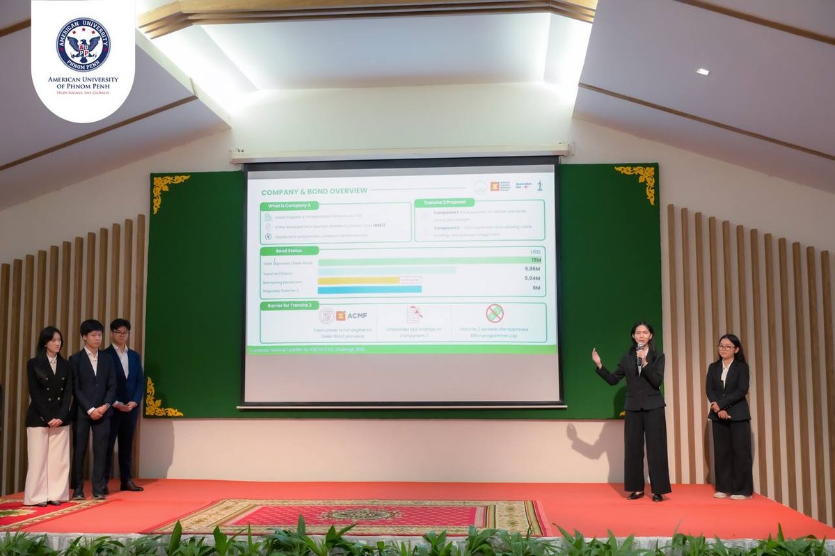 金边美国大学(AUPP)获东盟ESG挑战赛亚军