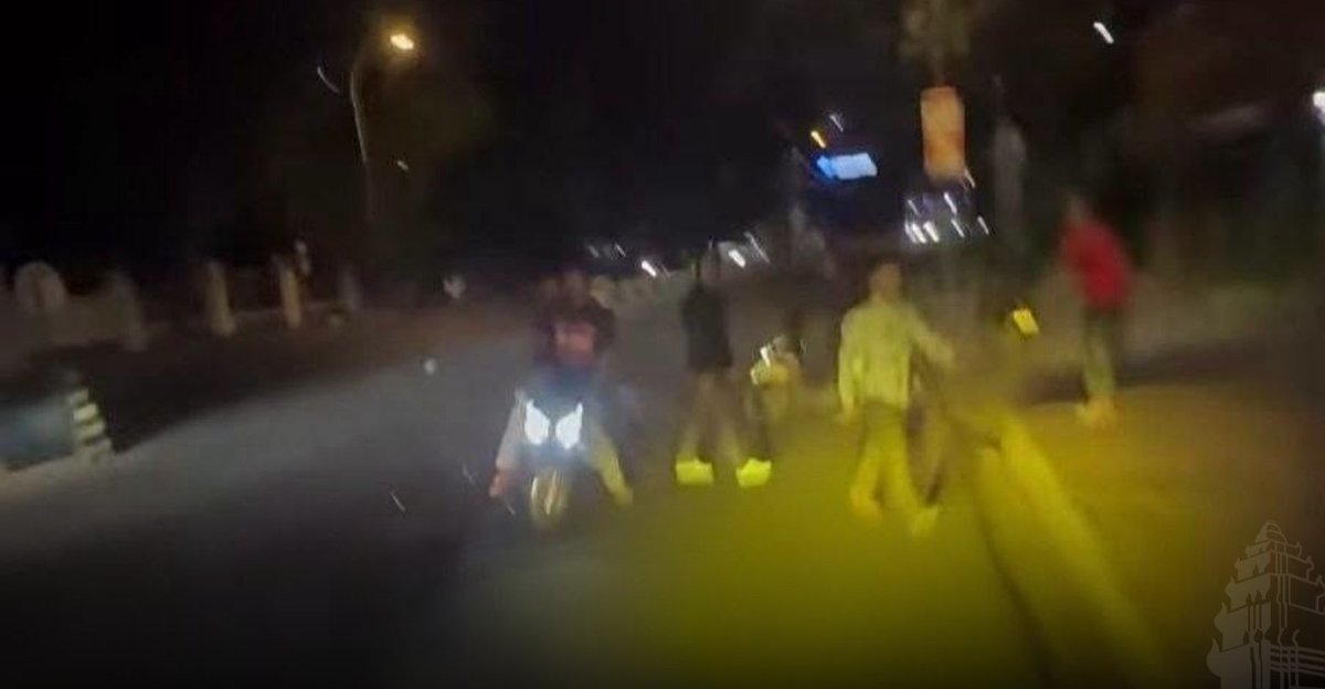 金边洪顺市场附近发生拦车殴打事件 6名嫌疑人被捕