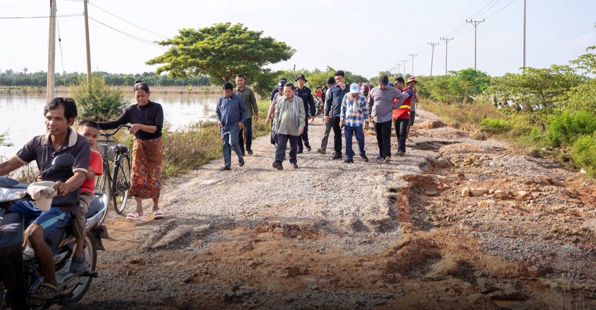 马德望省长下令紧急修复受损道路 应对降雨影响