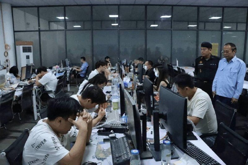柬埔寨警方与美国FBI合作,成功清剿分布在7个省份的50个网