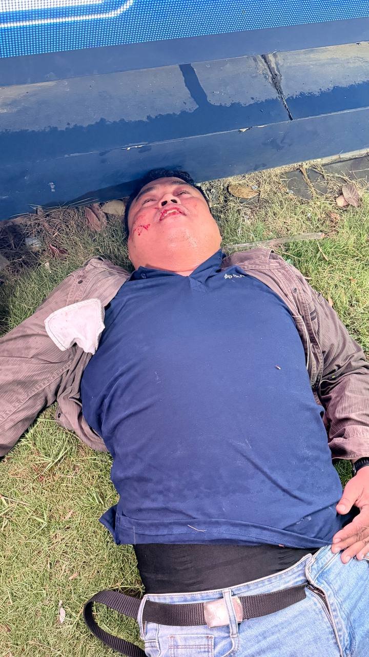 金边毛里路发生严重车祸 肇事者撞人后逃逸
