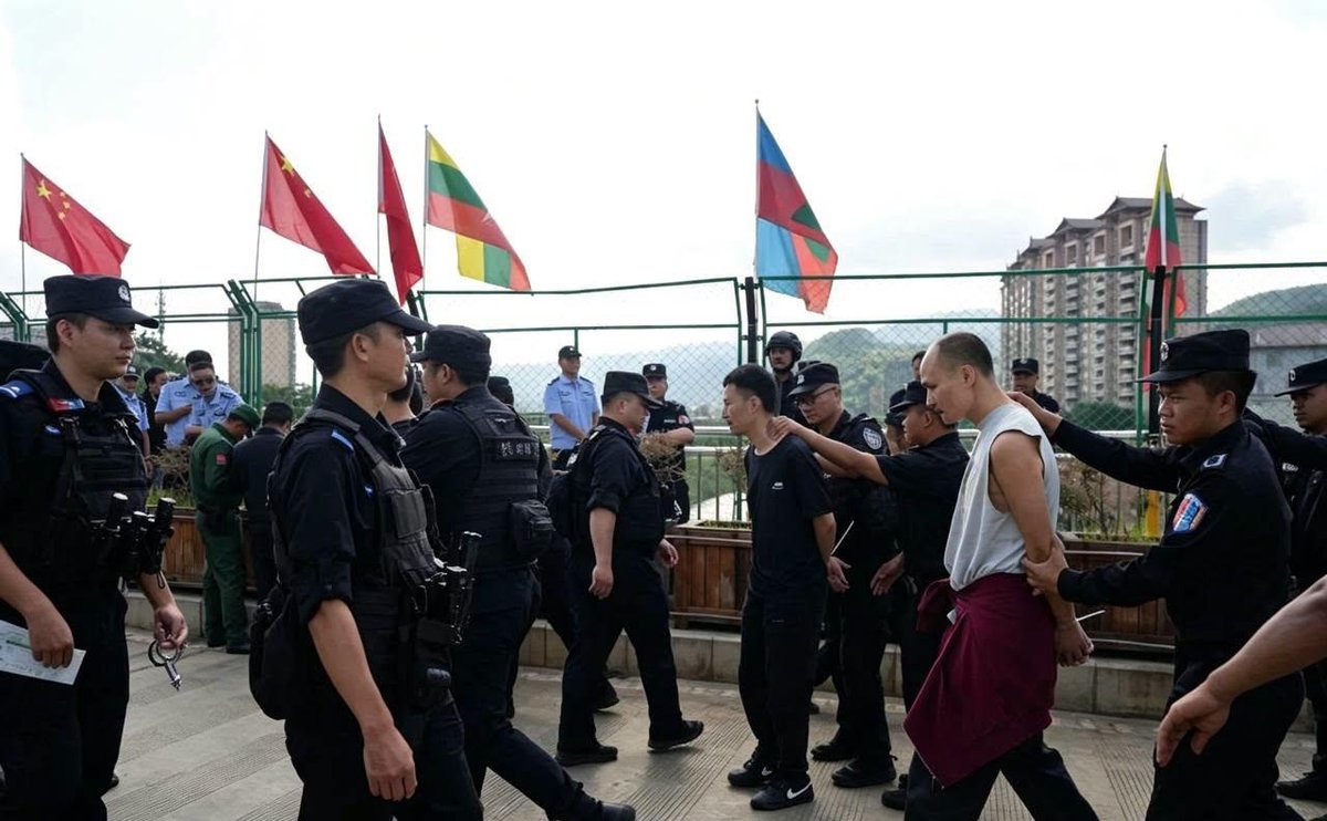 依据中缅司法警务合作协议,佤邦向中方移交64名涉诈人员,包括