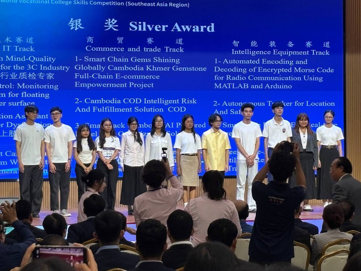 皇家金边大学学生在世界职业技能大赛中获奖