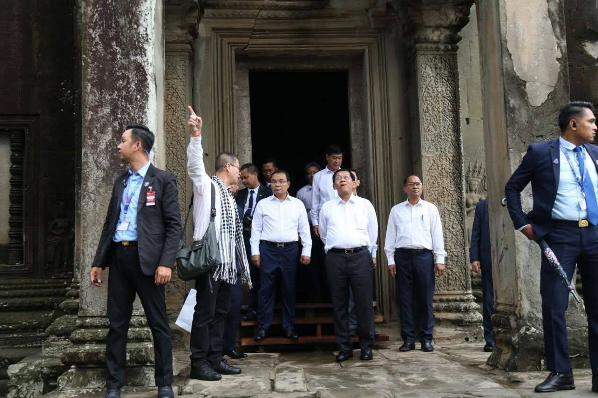 缅甸领导人敏昂莱于2026年9月12日访问暹粒,参观了吴哥窟