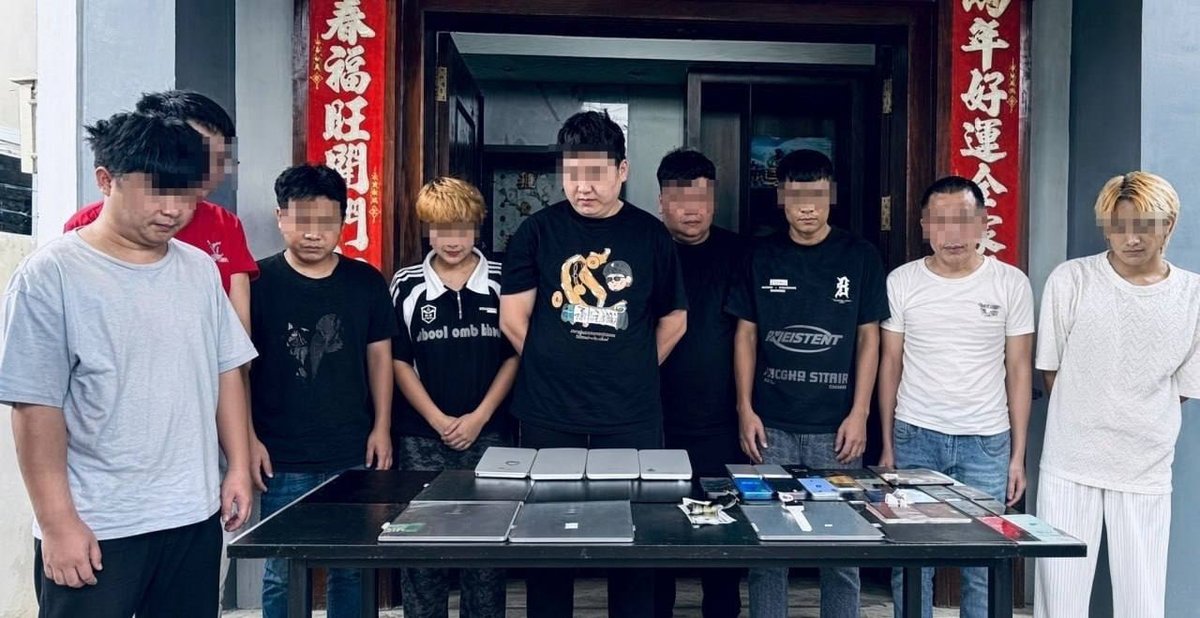 国公省突查电诈窝点 9名中国人被捕