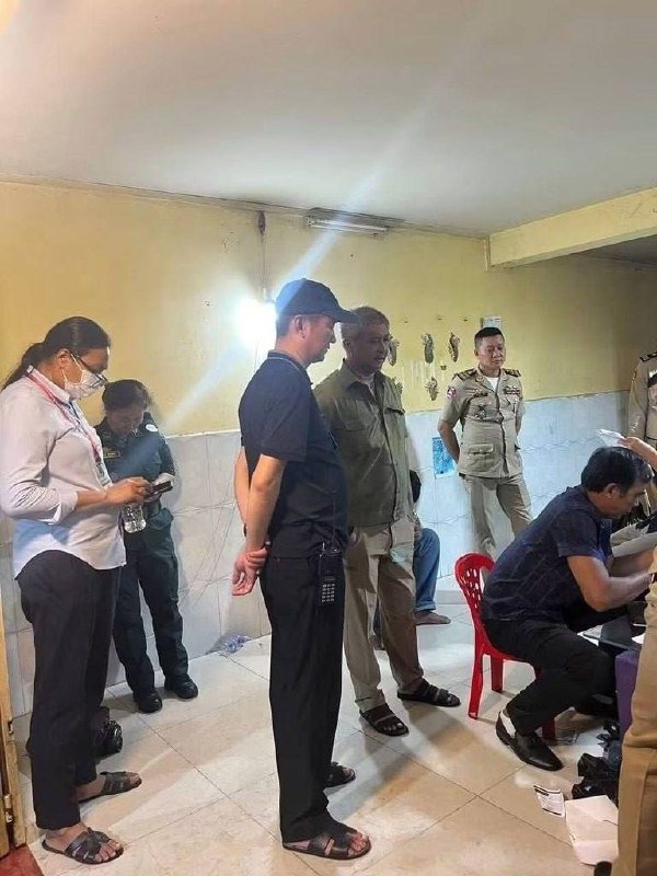 金边警方突袭按摩店 救出4名未成年女孩