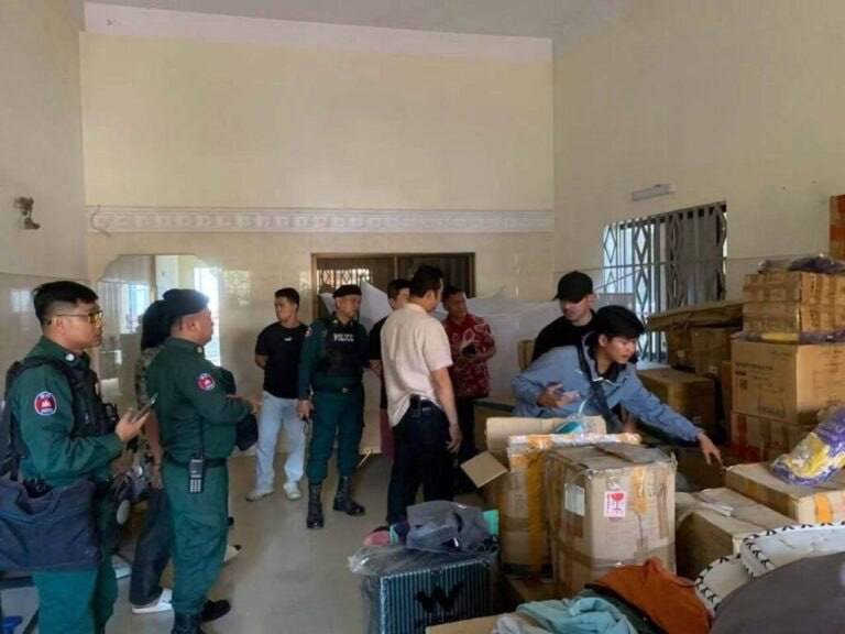 金边隆边区突查网络诈骗窝点 逮捕1名外国人