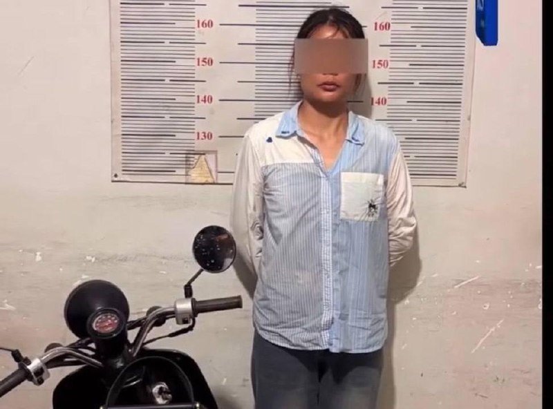 金边水净华区警方抓获一名中国籍盗窃嫌疑人