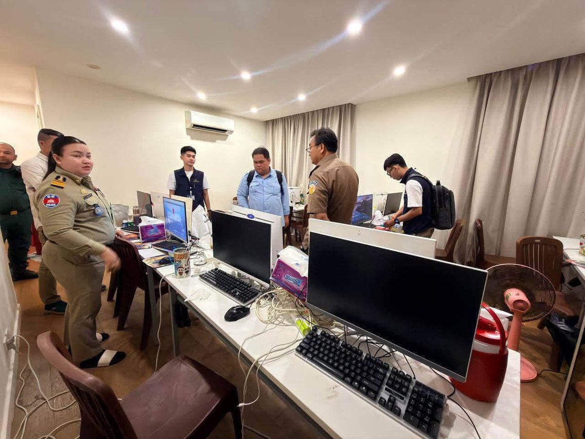 金边钻石岛窝点遭突击检查 警方目标抓捕千人