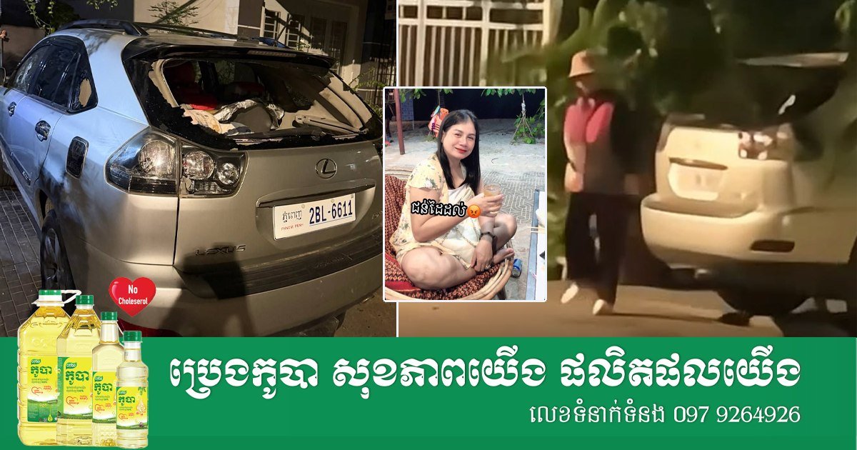 金边发生恶意破坏车辆事件 警方介入调查