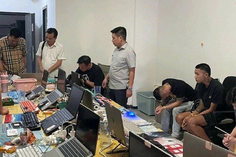 越老警方突袭金三角诈骗窝点 抓获91人涉案4亿