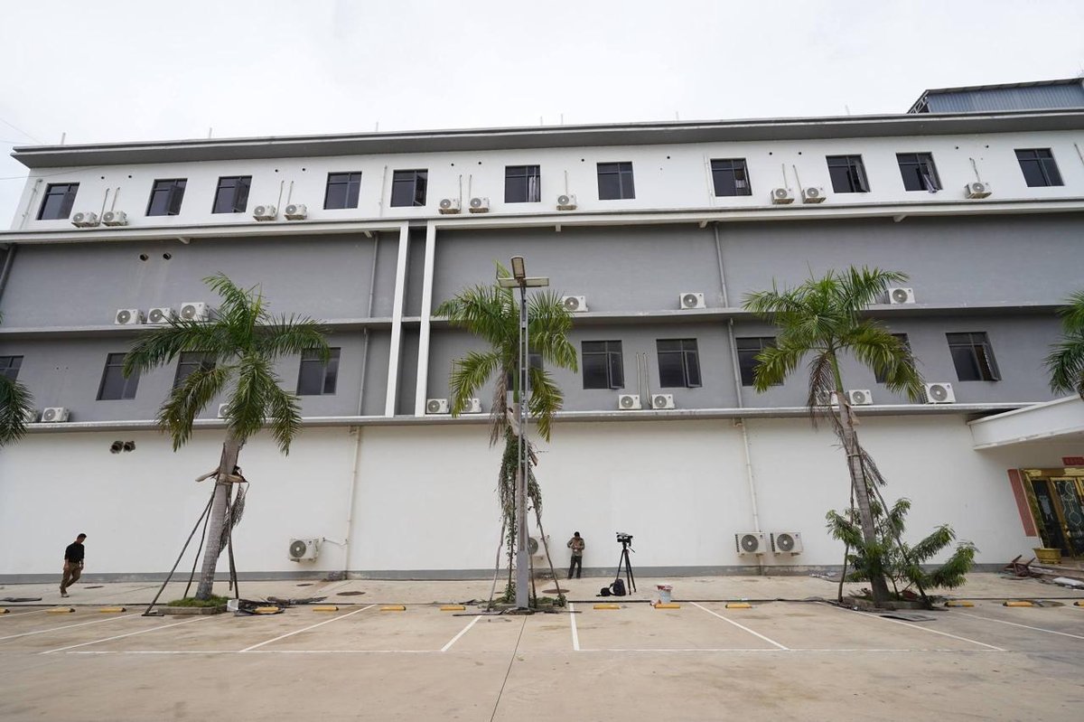 媒体记者赴干拉省财通县金湾园区采风 园区已封锁